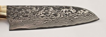 Takeshi Saji Santoku 180mm Horngriff