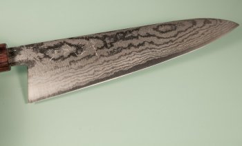 Tanaka Shigeki VG-10 Damascus Wa-Gyuto 215mm Keyaki