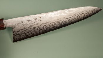 Tanaka Shigeki VG-10 Damascus Wa-Gyuto 215mm Keyaki