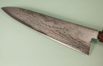 Tanaka Shigeki VG-10 Damascus Wa-Gyuto 215mm Keyaki