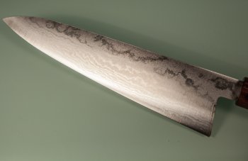 Tanaka Shigeki VG-10 Damascus Wa-Gyuto 215mm Keyaki