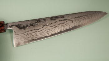 Tanaka Shigeki VG-10 Damascus Wa-Gyuto 240mm Keyaki