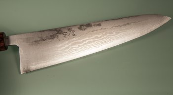 Tanaka Shigeki VG-10 Damascus Wa-Gyuto 240mm Keyaki