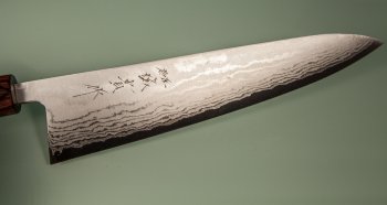 Tanaka Shigeki VG-10 Damascus Wa-Gyuto 240mm Keyaki