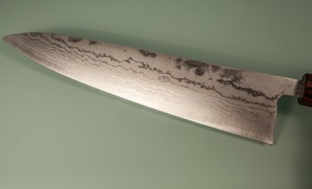 Tanaka Shigeki VG-10 Damascus Wa-Gyuto 240mm Keyaki