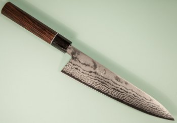 Tanaka Shigeki VG-10 Damascus Wa-Gyuto 215mm Deluxe