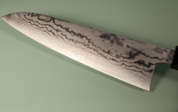 Tanaka Shigeki Aogami 2 Damascus Wa-Gyuto 185mm