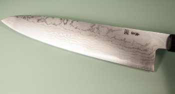 Tanaka Shigeki Aogami 2 Damascus Wa-Gyuto 245mm