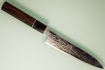 Tanaka Shigeki Aogami 2 Damascus Wa-Petty 150mm Deluxe