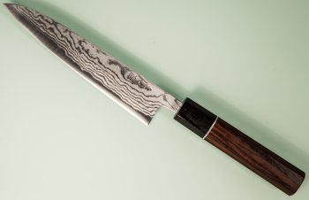 Tanaka Shigeki Aogami 2 Damascus Wa-Petty 150mm Deluxe