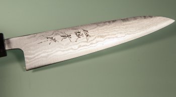 Tanaka Shigeki Aogami 2 Damascus Wa-Petty 150mm Deluxe