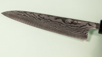 Tanaka Shigeki Aogami 2 Damascus Wa-Petty 150mm Deluxe