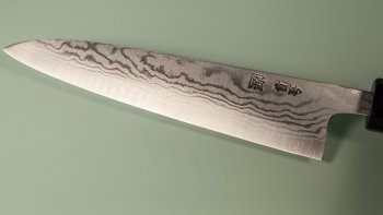 Tanaka Shigeki Aogami 2 Damascus Wa-Petty 150mm Deluxe