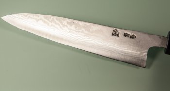 Tanaka Shigeki Aogami 2 Damascus Wa-Petty 150mm Deluxe