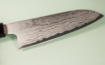 Tanaka Shigeki Aogami 2 Damascus Wa-Santoku 165mm Deluxe