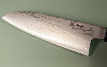 Tanaka Shigeki Aogami 2 Damascus Wa-Santoku 165mm Deluxe