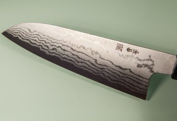 Tanaka Shigeki Aogami 2 Damascus Wa-Santoku 165mm Deluxe