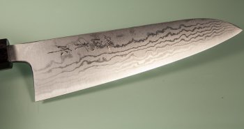 Tanaka Shigeki Aogami 2 Damascus Wa-Gyuto 185mm Deluxe