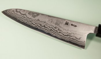 Tanaka Shigeki Aogami 2 Damascus Wa-Gyuto 185mm Deluxe