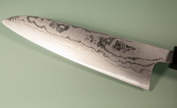 Tanaka Shigeki Aogami 2 Damascus Wa-Gyuto 185mm Deluxe