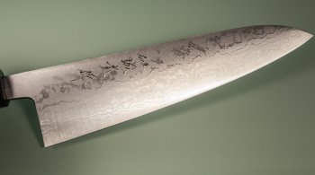 Tanaka Shigeki Aogami 2 Damascus Wa-Gyuto 210mm Deluxe