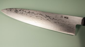 Tanaka Shigeki Aogami 2 Damascus Wa-Gyuto 245mm Deluxe