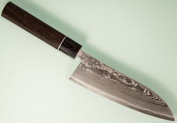 Tanaka Shigeki R2 Damascus Wa-Santoku 170mm Deluxe