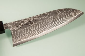 Tanaka Shigeki R2 Damascus Wa-Santoku 170mm Deluxe