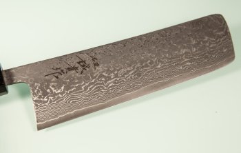 Tanaka Shigeki R2 Damascus Wa-Nakiri 165mm Walnuss