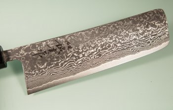 Tanaka Shigeki R2 Damascus Wa-Nakiri 165mm Walnuss