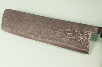 Tanaka Shigeki R2 Damascus Wa-Nakiri 165mm Walnuss