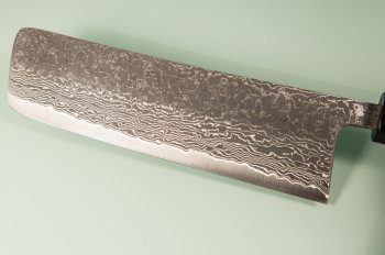 Tanaka Shigeki R2 Damascus Wa-Nakiri 165mm Walnuss