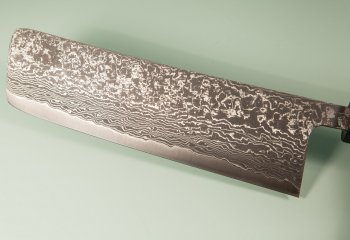 Tanaka Shigeki R2 Damascus Wa-Nakiri 165mm Walnuss