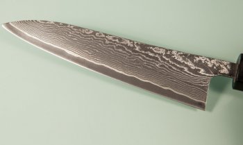 Tanaka Shigeki R2 Damascus Wa-Petty 135mm Walnuss