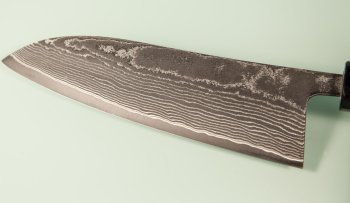 Tanaka Shigeki R2 Damascus Wa-Santoku 170mm Walnuss