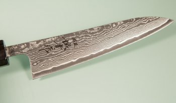 Tanaka Shigeki R2 Damascus Wa-Petty 135mm Ebony