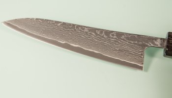 Tanaka Shigeki R2 Damascus Wa-Petty 135mm Ebony