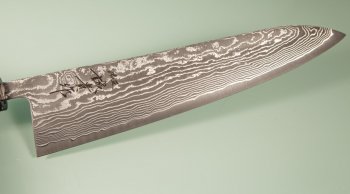 Tanaka Shigeki R2 Damascus Wa-Gyuto 210mm Ebony