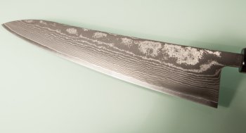 Tanaka Shigeki R2 Damascus Wa-Gyuto 270mm Ebony