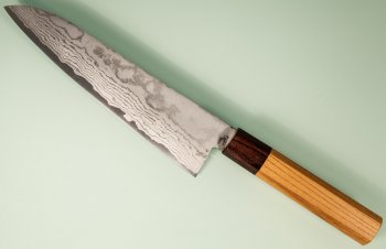 Tanaka Shigeki VG-10 Damascus Wa-Gyuto 190mm Keyaki