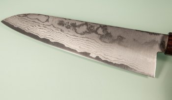 Tanaka Shigeki VG-10 Damascus Wa-Gyuto 190mm Keyaki