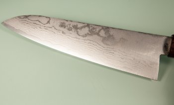 Tanaka Shigeki VG-10 Damascus Wa-Gyuto 190mm Keyaki