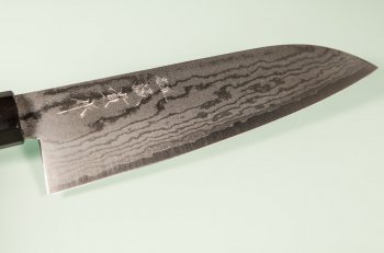 Tanaka Shigeki VG-10 Damascus Wa-Santoku 165mm Deluxe