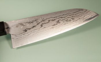 Tanaka Shigeki VG-10 Damascus Wa-Santoku 165mm Deluxe