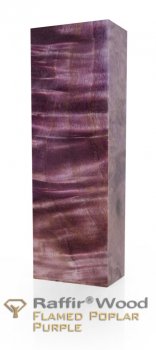 Raffir stabilisierte geflammte Pappel violett