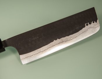 Yamamoto AS Tsuchi Kuro Damascus Wa-Nakiri 165mm