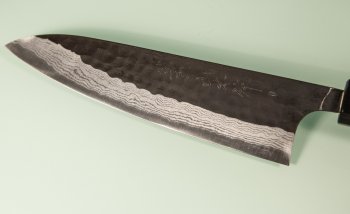 Yamamoto AS Tsuchi Kuro Damascus Wa-Gyuto 185mm