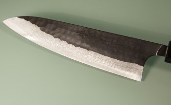 Yamamoto AS Tsuchi Kuro Damascus Wa-Gyuto 185mm