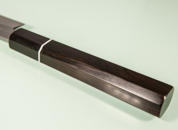 Tanaka Shigeki Aogami 2 Damascus Sashimi 300mm Ebony