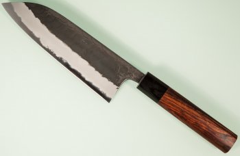 Masashi Kobo AO1 Tsuchime Kurouchi Wa-Santoku 165mm